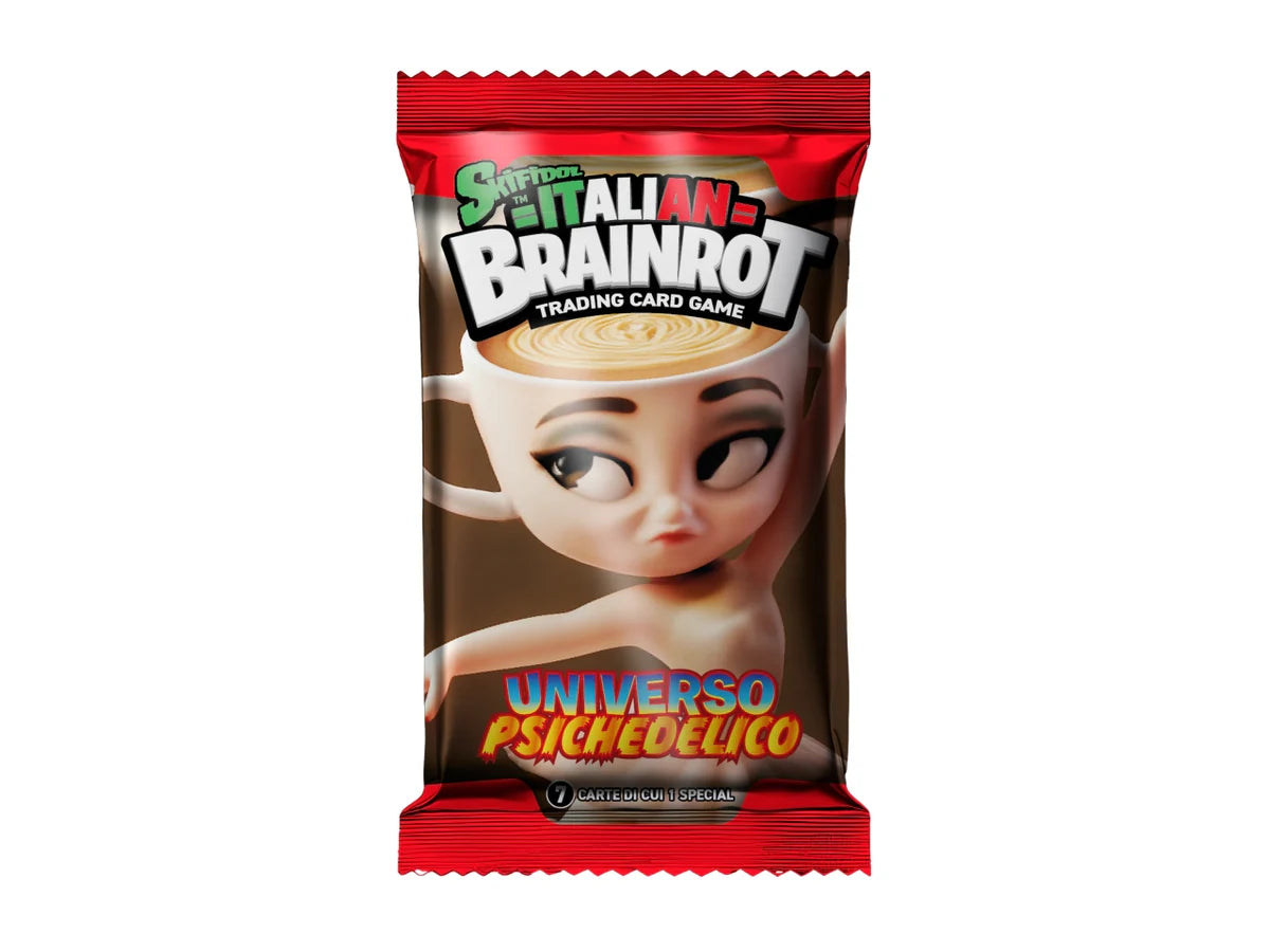 Skifidol italian brainrot – 1 bustina 7 carte + 1 special – Universo psichedelico