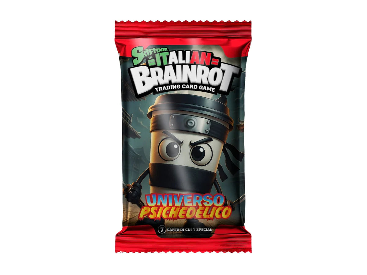 Skifidol italian brainrot – 1 bustina 7 carte + 1 special – Universo psichedelico