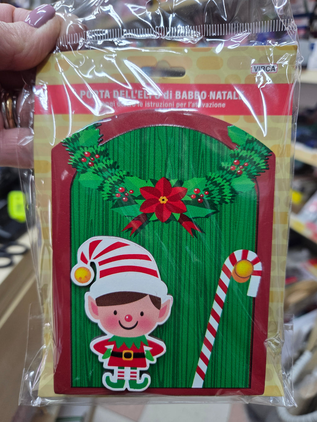 Portoncino degli Elfi di Natale in legno