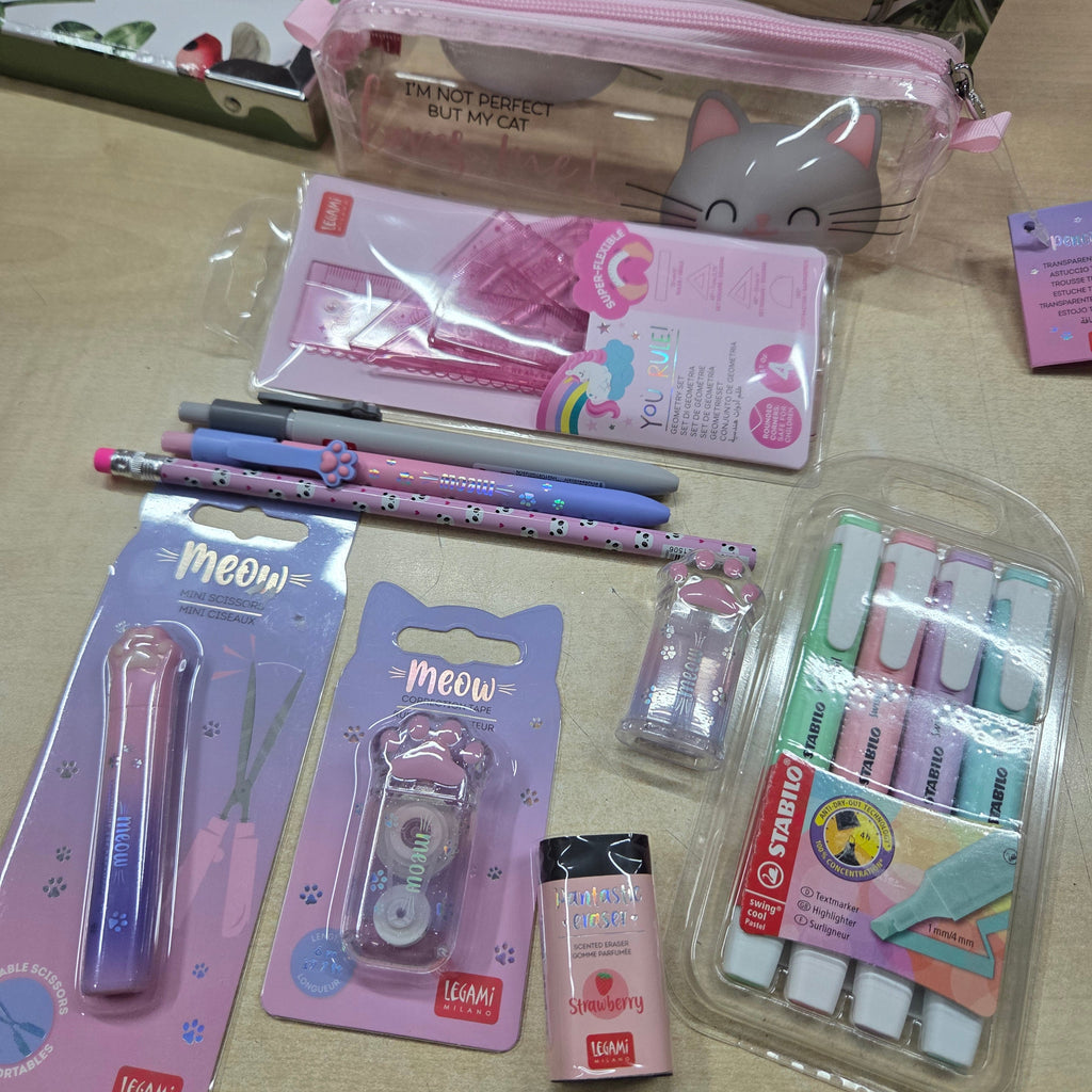 Box regalo con articoli di cancelleria