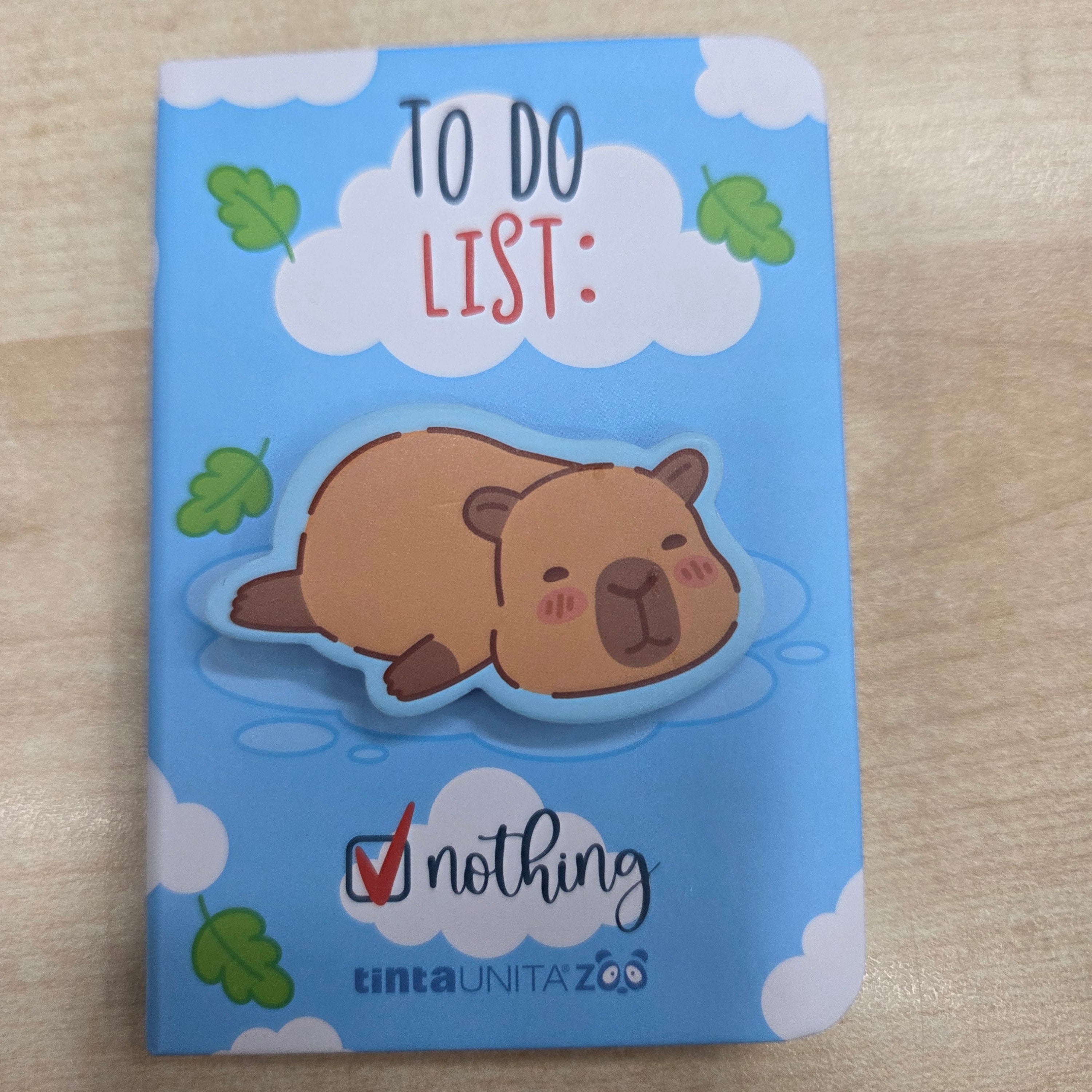 Tinta Unita Zoo Capibara Blocchetto cm 7,2 x 10,2 con dettaglio girevole