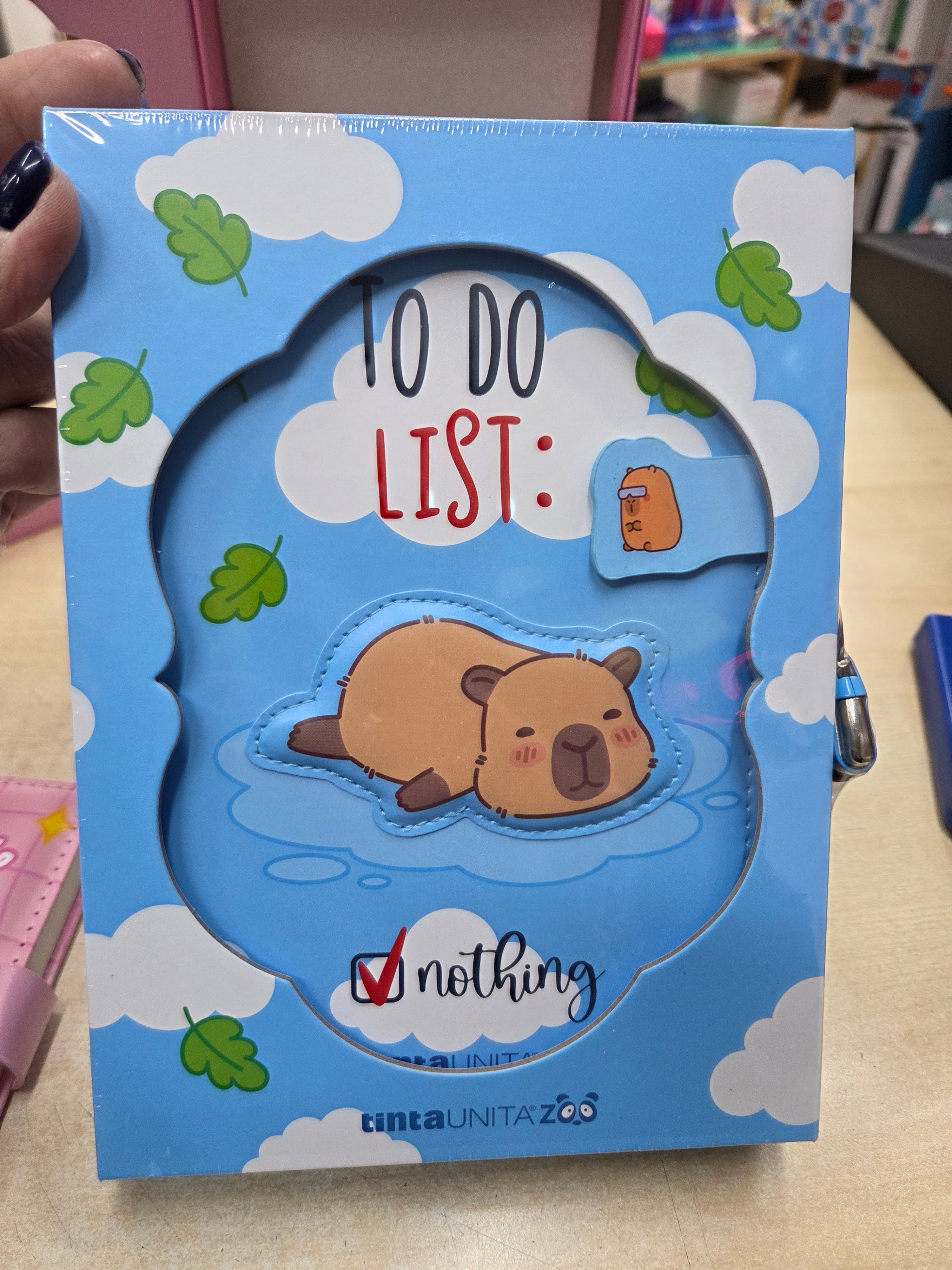 Tinta Unita Zoo: Notebook Capibara con scatola e lucchetto