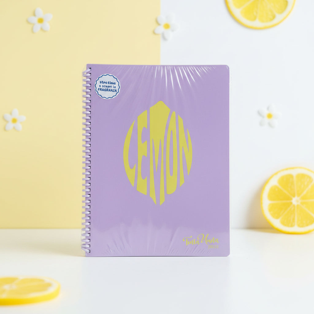 Tinta Unita Juice – Maxi Quaderno Spiralato Profumato A4 – Rigatura 5M