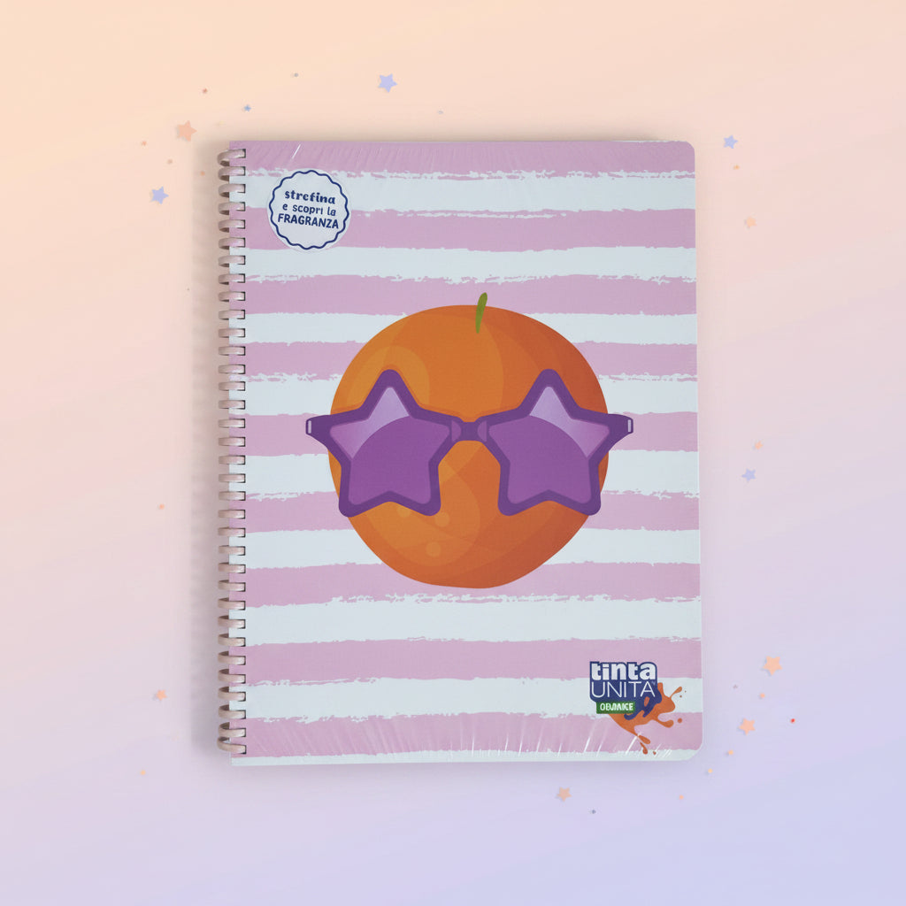 Tinta Unita Juice – Maxi Quaderno Spiralato Profumato A4 – Rigatura 5M