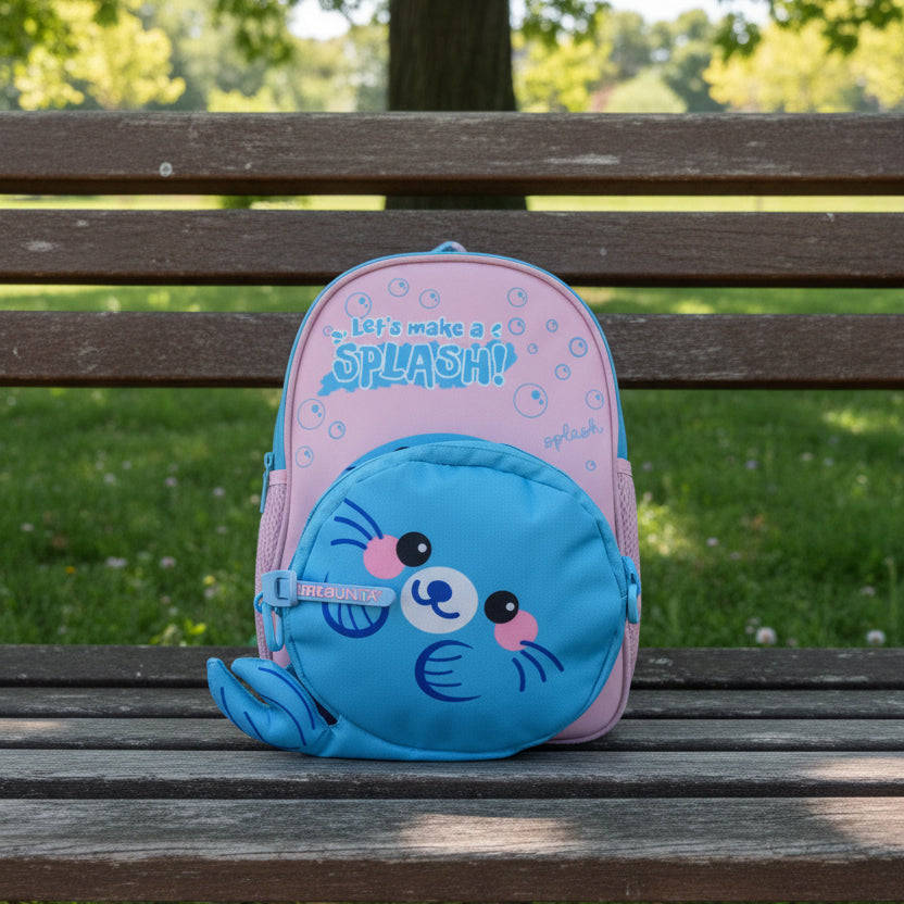 Tinta Unita Kids - Zainetto 2 in 1 con Tracolla Termica per Bambini – Unicorno, Foca e Gatto