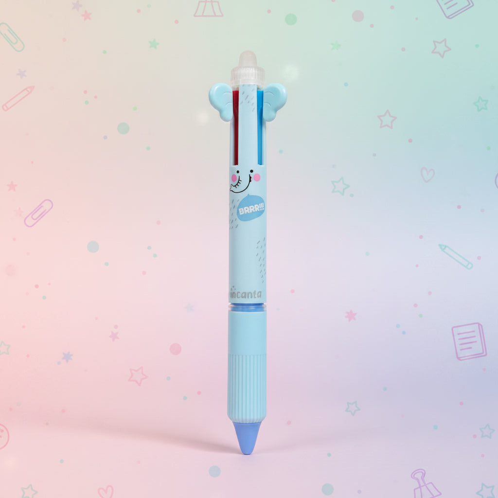 Penna Cancellabile 4 Colori Fortù – 6 Grafiche Kawaii - Incanta