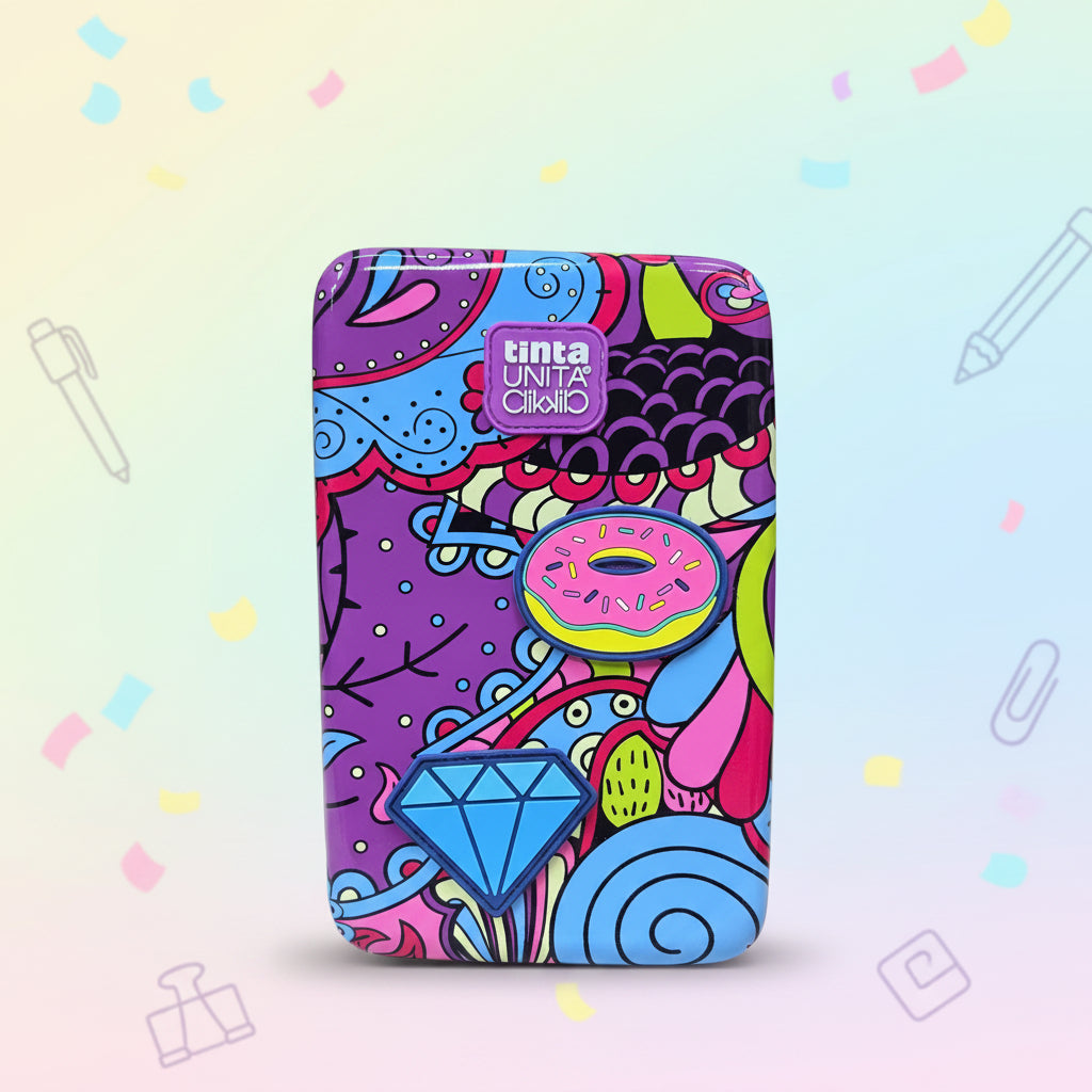 Astuccio One Time Crazy Girl con Patch Staccabili e Contenuto – Tinta Unita Click