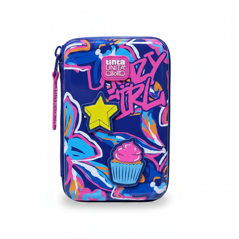 Astuccio One Time Crazy Girl con Patch Staccabili e Contenuto – Tinta Unita Click