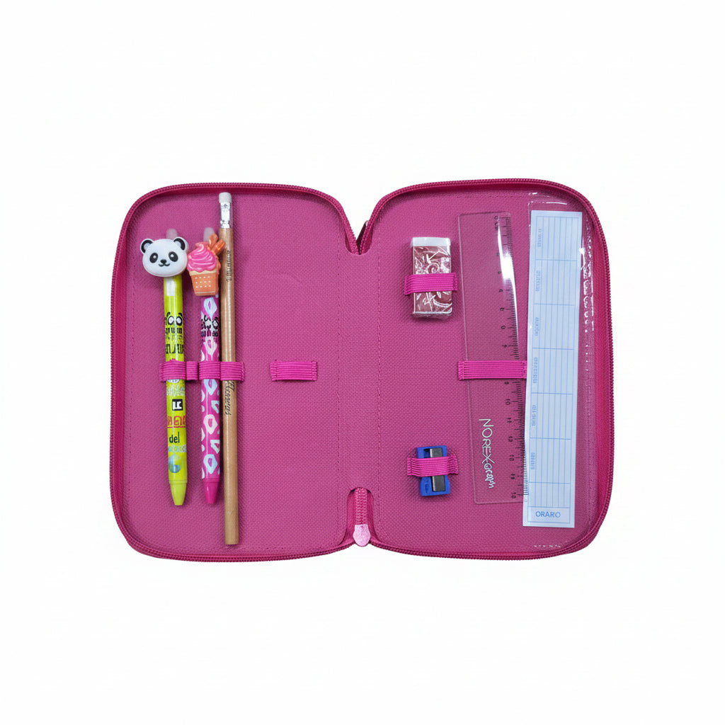 Astuccio 3 Zip Hello Kitty Completo – Scuola Elementare