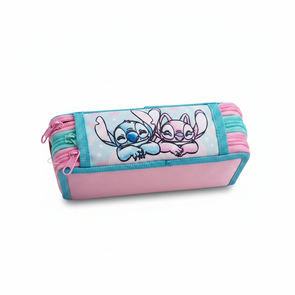 Astuccio 3 Zip Disney Stitch Completo – Scuola Elementare