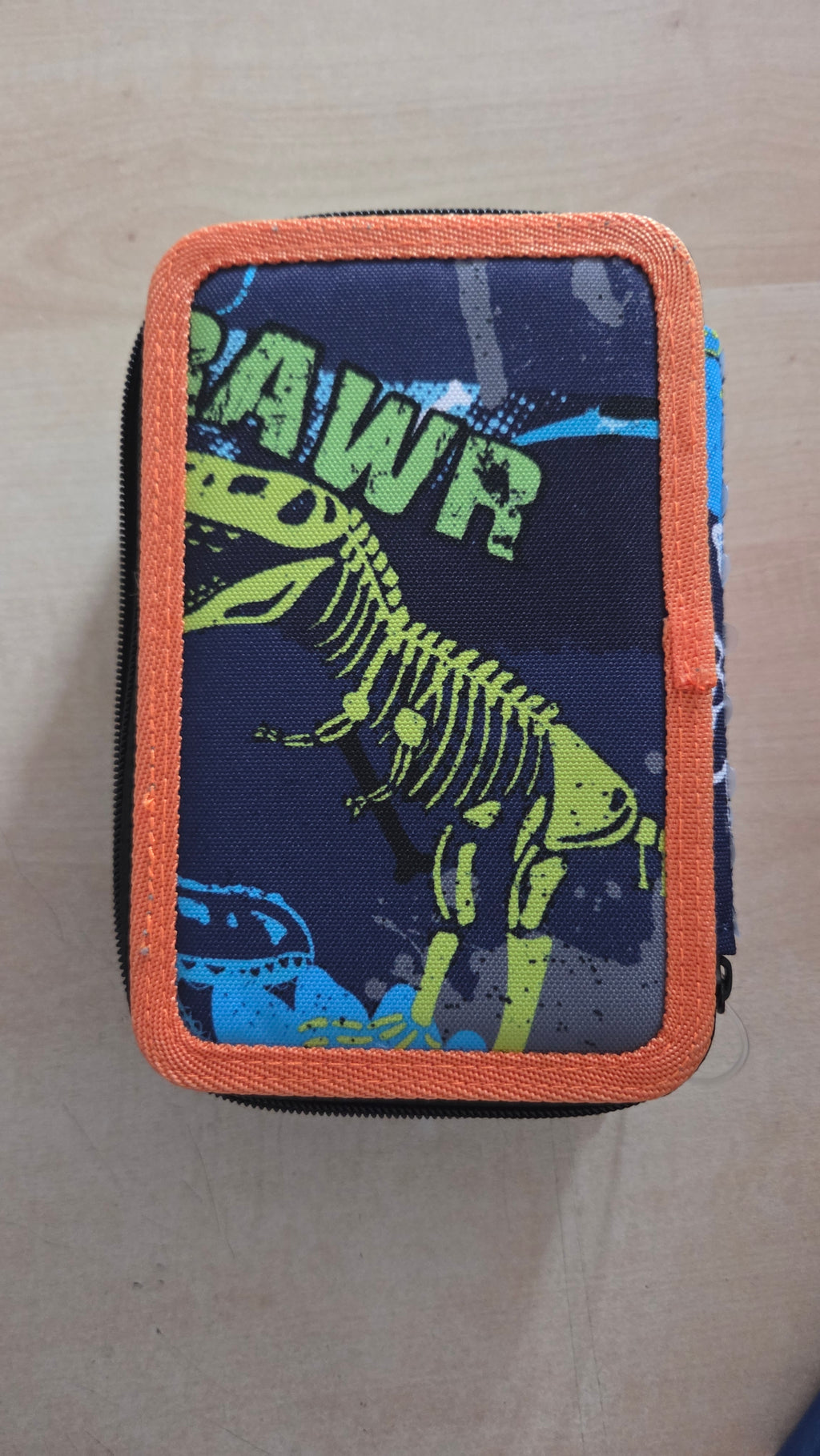 Astuccio 3 Zip Shout T-Rex – Maricart Completo con Pennarelli Giotto