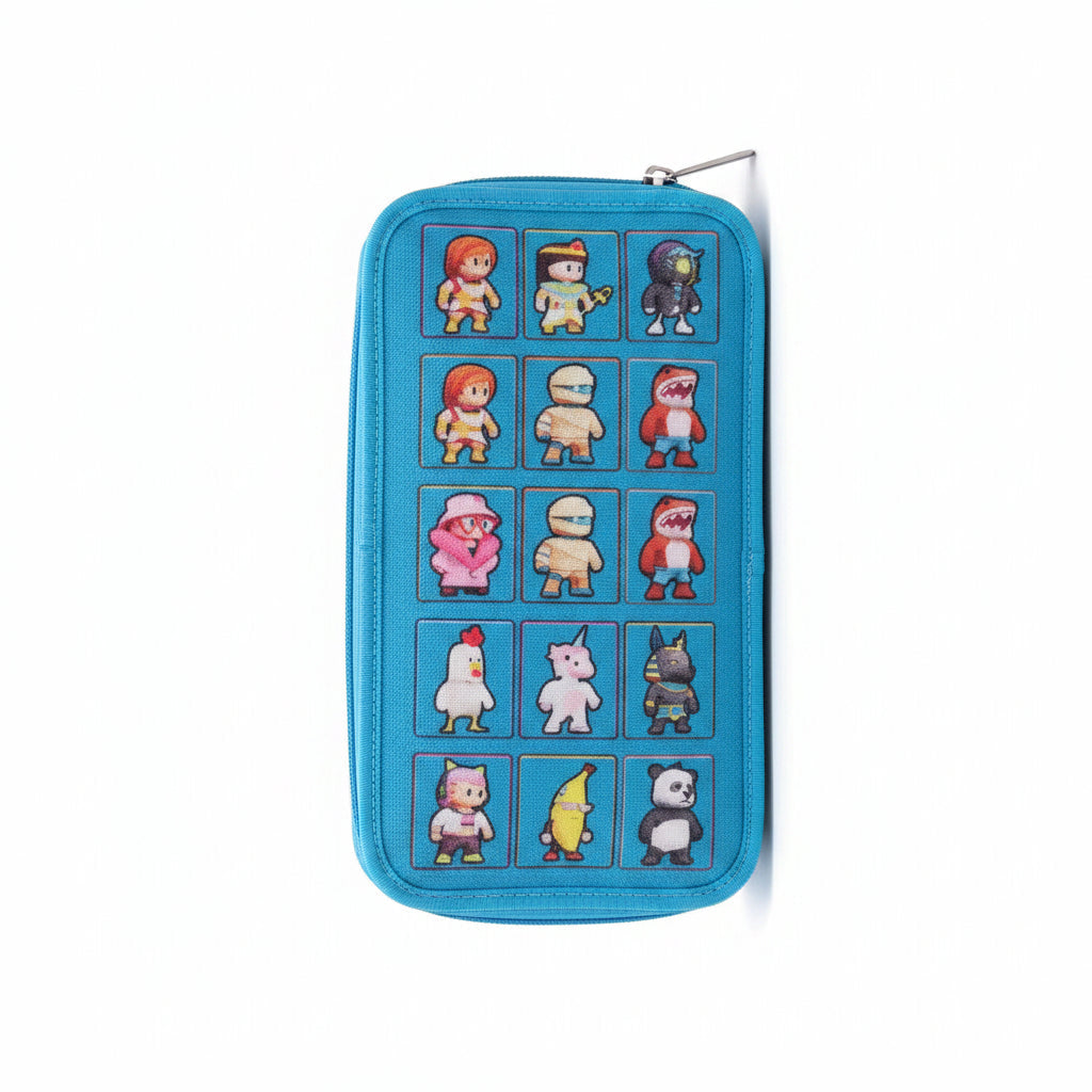 Astuccio 3 Zip Stumble Guys Tinta Unita 2025 – Scuola Elementare