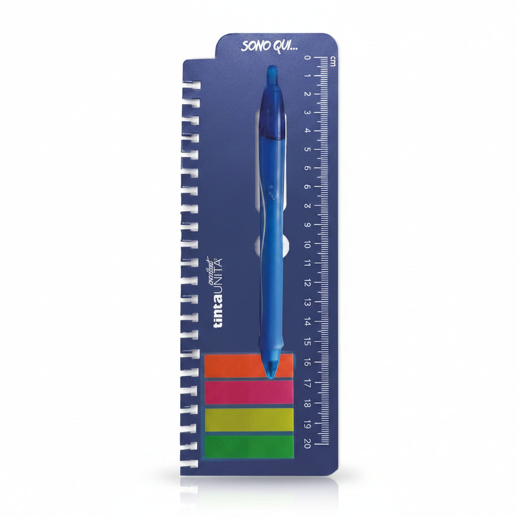 Maxi Quaderno Spiralato A4 Gummy Tinta Unita Excellent – Rig. 4mm con Penna Gelocity
