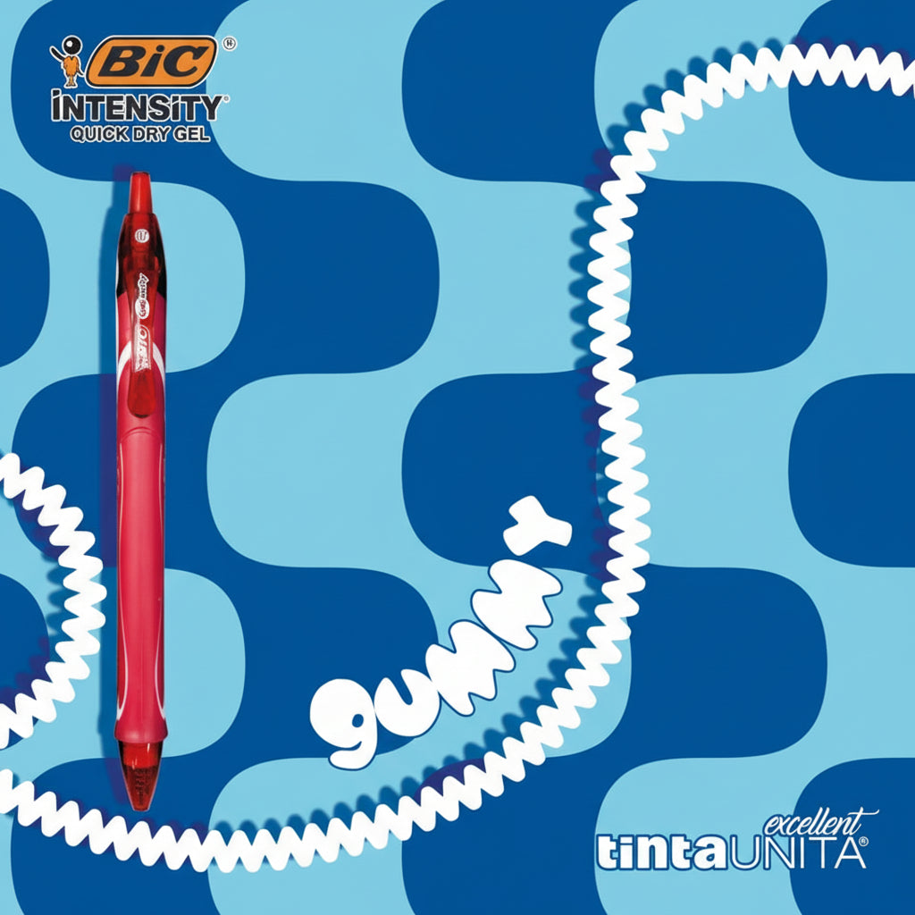 Maxi Quaderno Spiralato A4 Gummy Tinta Unita Excellent – Rig. 4mm con Penna Gelocity