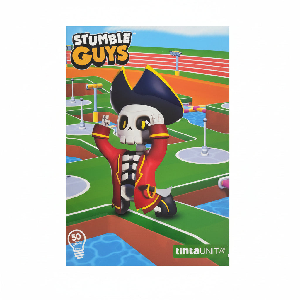 Maxi Quaderno A4 Stumble Guys Tinta Unita 100gr – Scuola Elementare