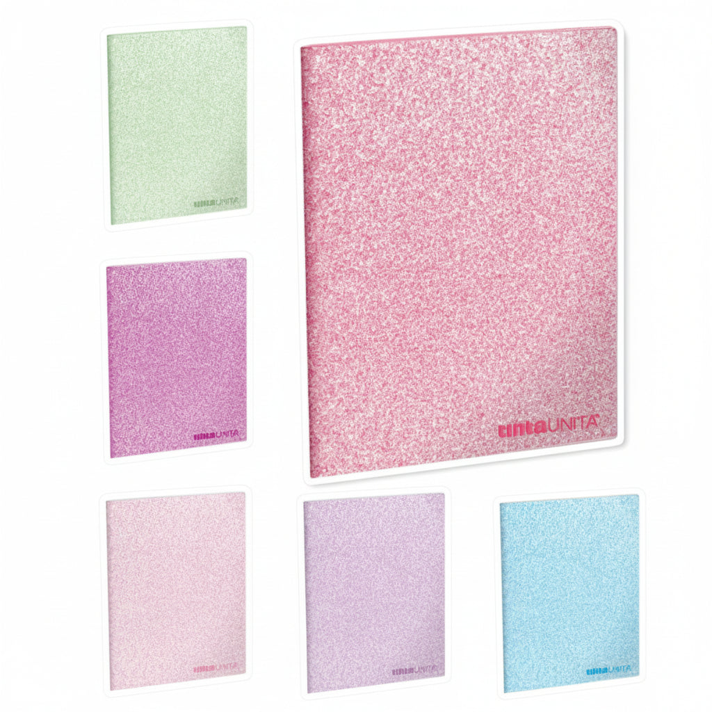 Maxi Quaderno A4 Pastel Glamour Tinta Unita 100gr – Glitter Scuola Elementare