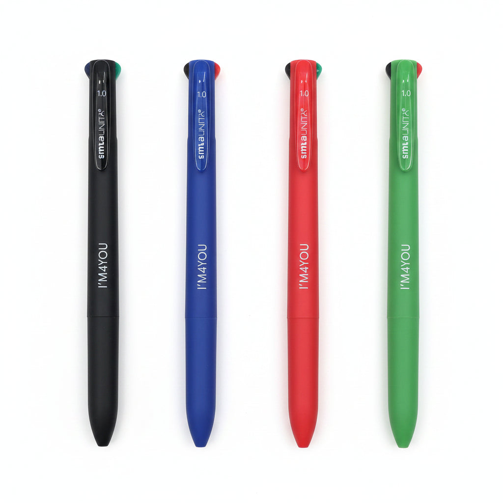 Penna 4 Colori Semigel I'M Tinta Unita Punta 1.0 mm Versione Icon – Vendita Singola