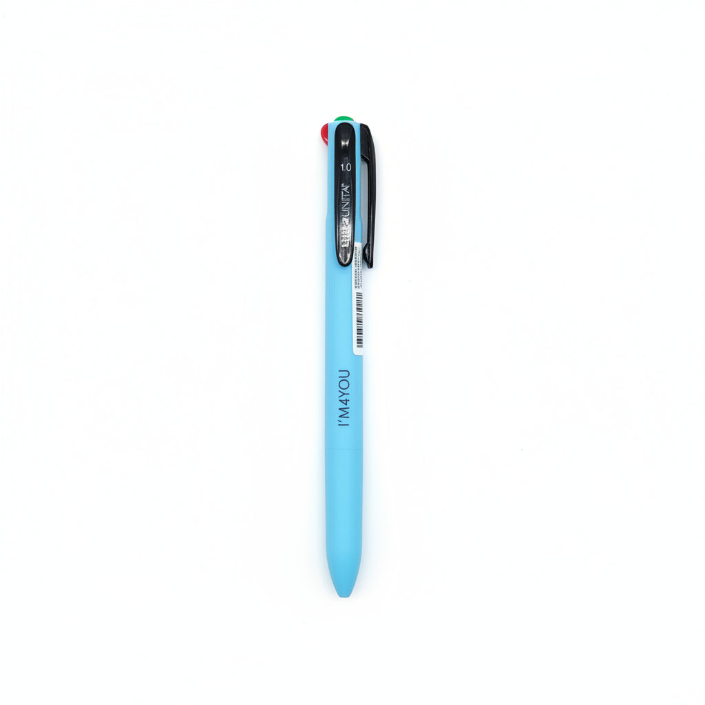 Penna 4 Colori Semigel I'M Tinta Unita Punta 1.0 mm Versione Pastel – Vendita Singola