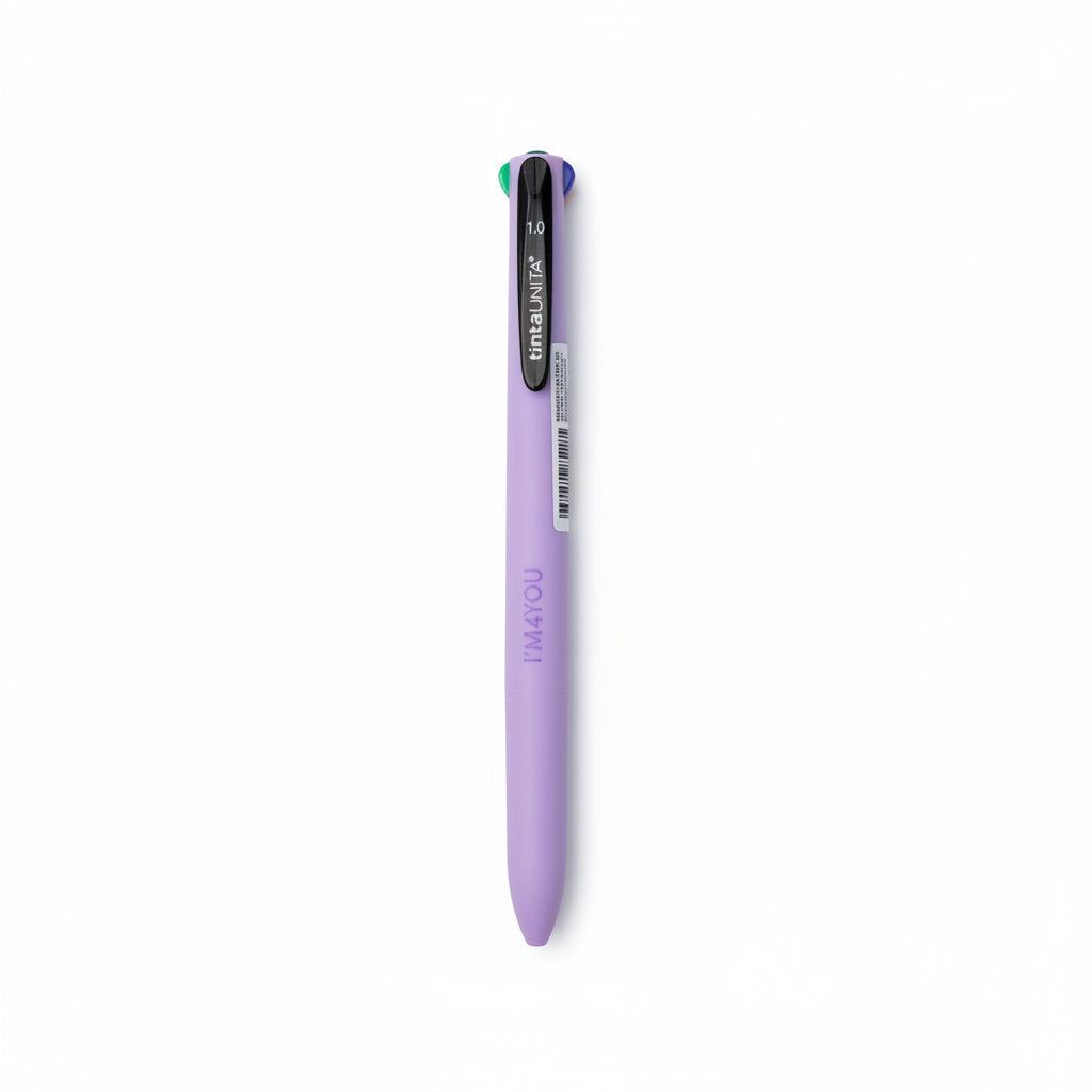 Penna 4 Colori Semigel I'M Tinta Unita Punta 1.0 mm Versione Pastel – Vendita Singola