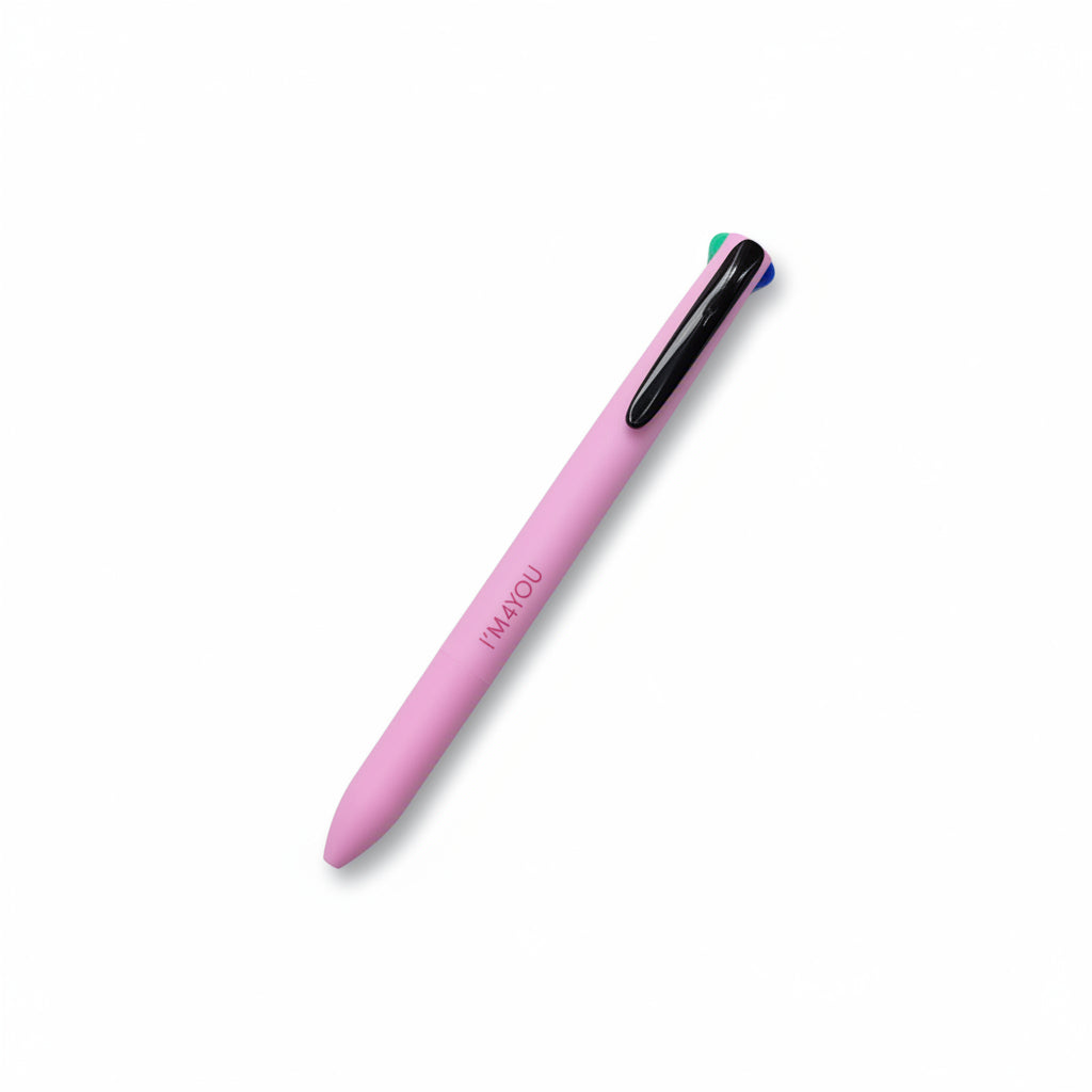 Penna 4 Colori Semigel I'M Tinta Unita Punta 1.0 mm Versione Pastel – Vendita Singola