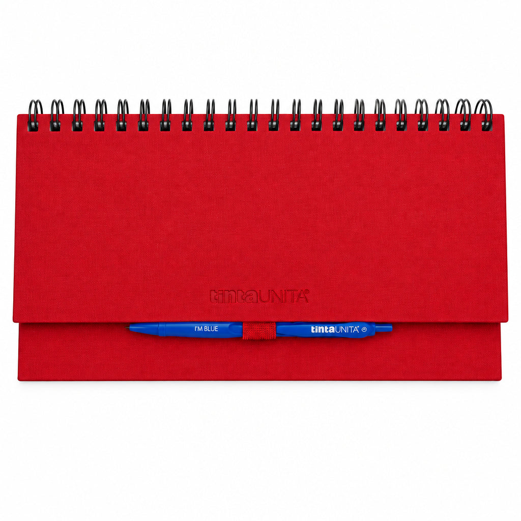 Tinta Unita - Planning Settimanale da Tavolo 2027 30,4×14 cm con Penna a  sfera Ultra