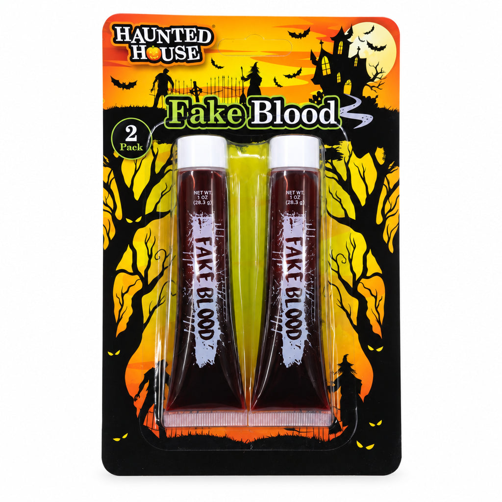 Virca - Set 2 Tubetti di Sangue Finto per Trucco Halloween