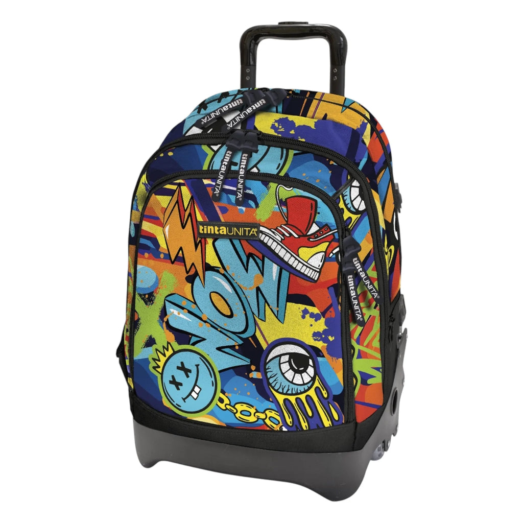 Trolley Scolastico Cross Game 28L – Zaino e Trolley 2 in 1 | Tinta Unita Teen