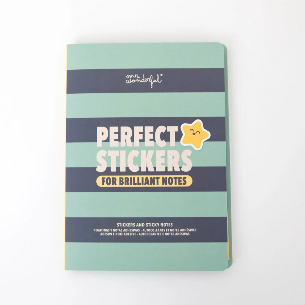 Mr. Wonderfull: Quaderno con adesivi e post-it super cool