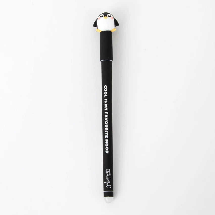 Mr.Wonderful - Penna Cancellabile Bo-Bo Pinguino con Inchiostro Nero