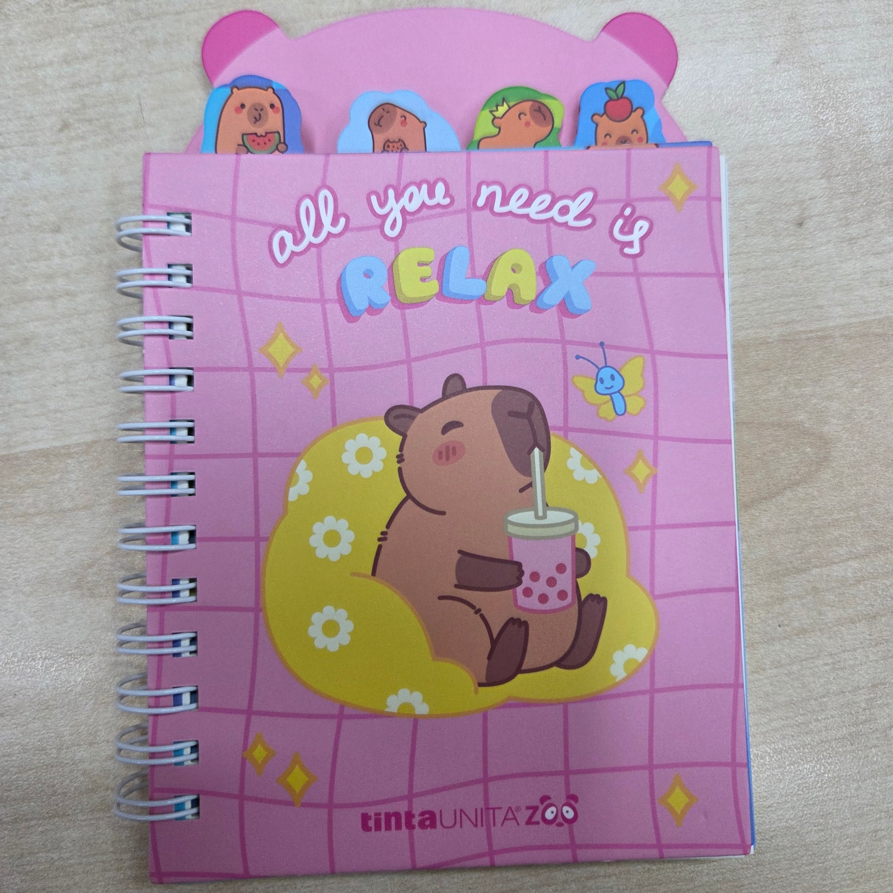 Tinta Unita Zoo Capibara mini blocchetto cm 9,5 x 11,6