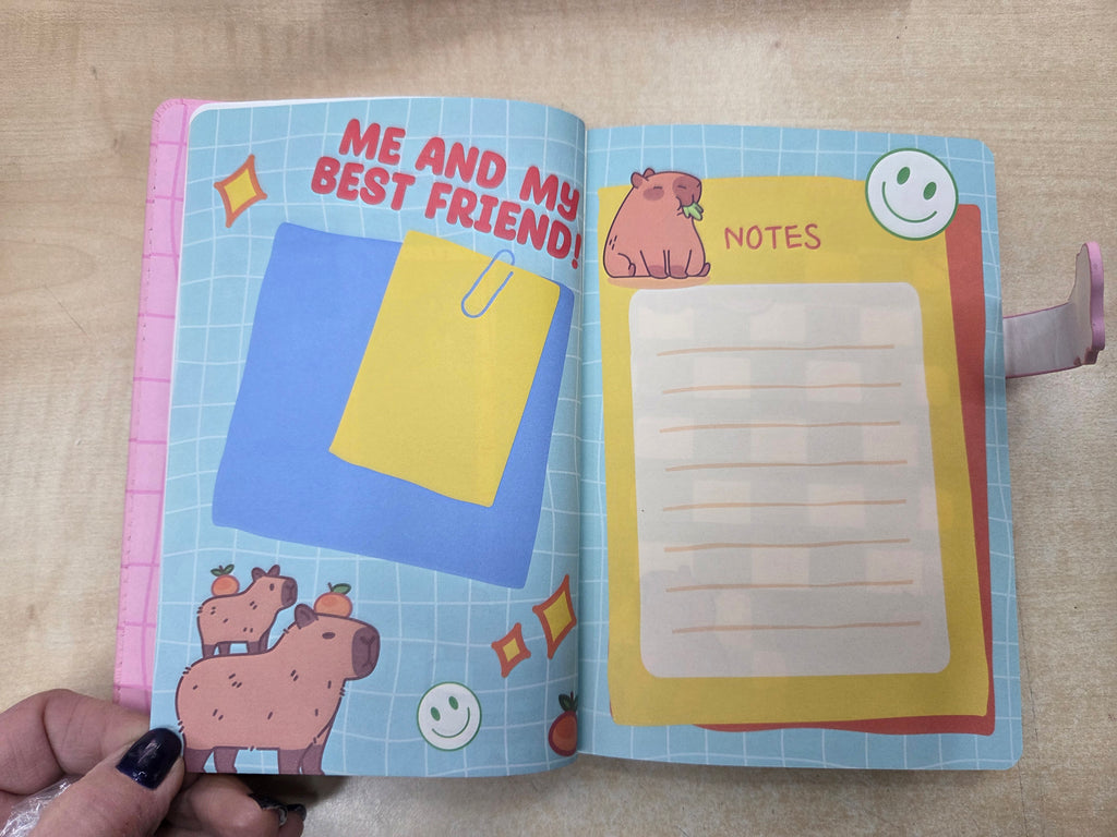 Tinta Unita Zoo: Notebook Capibara con scatola e lucchetto