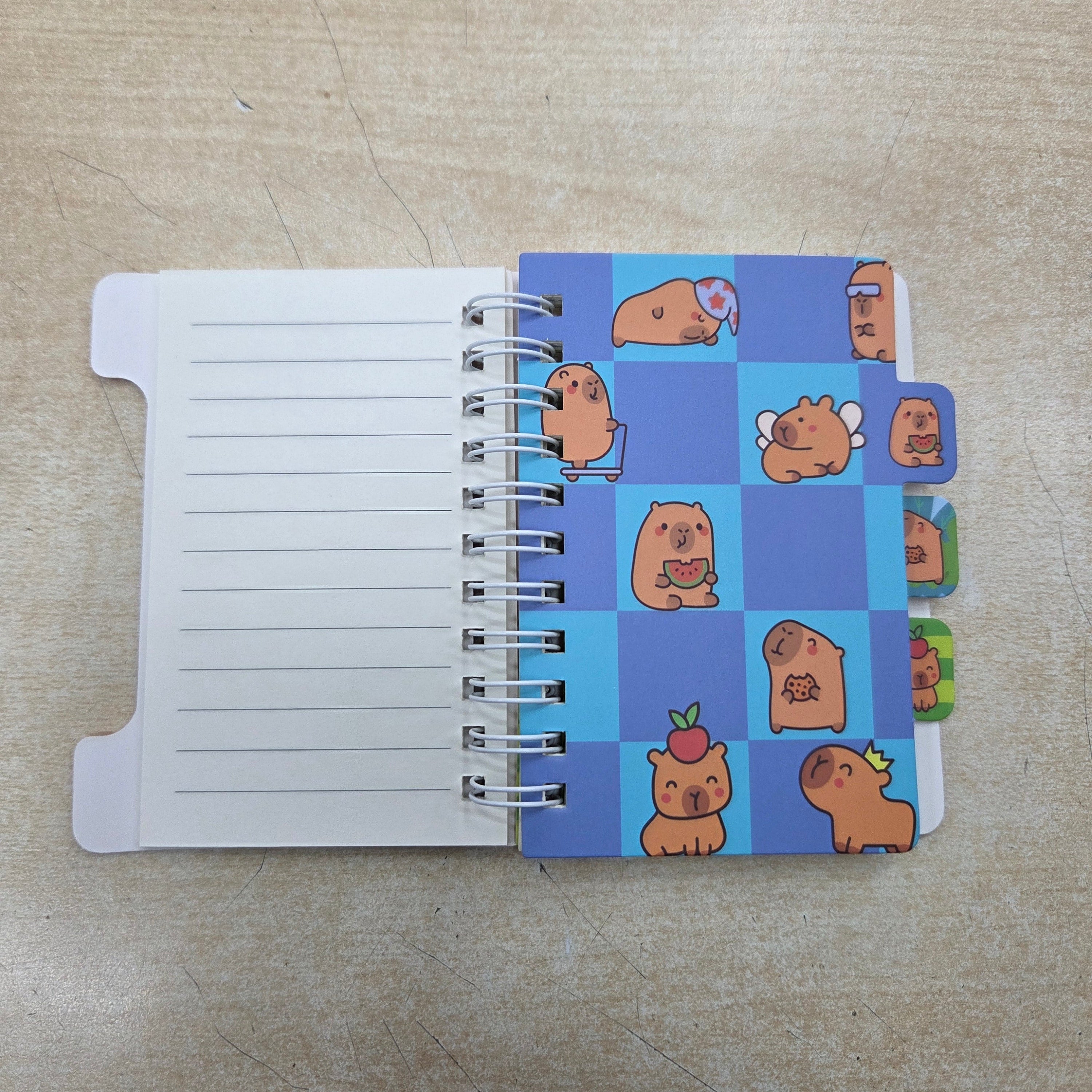 Tinta Unita Zoo Capibara mini blocchetto a spirale cm 6,4x10,4