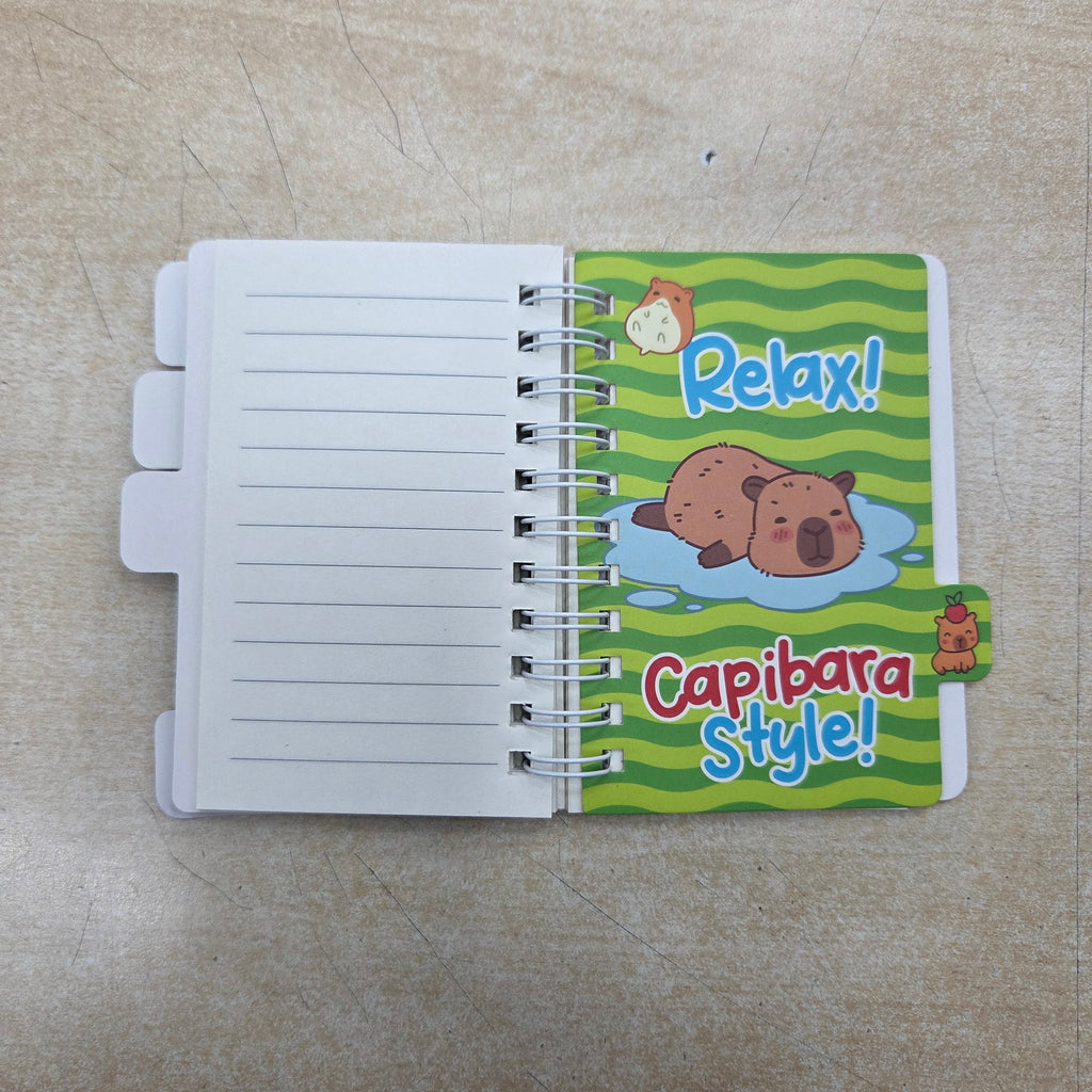 Tinta Unita Zoo Capibara mini blocchetto a spirale cm 6,4x10,4