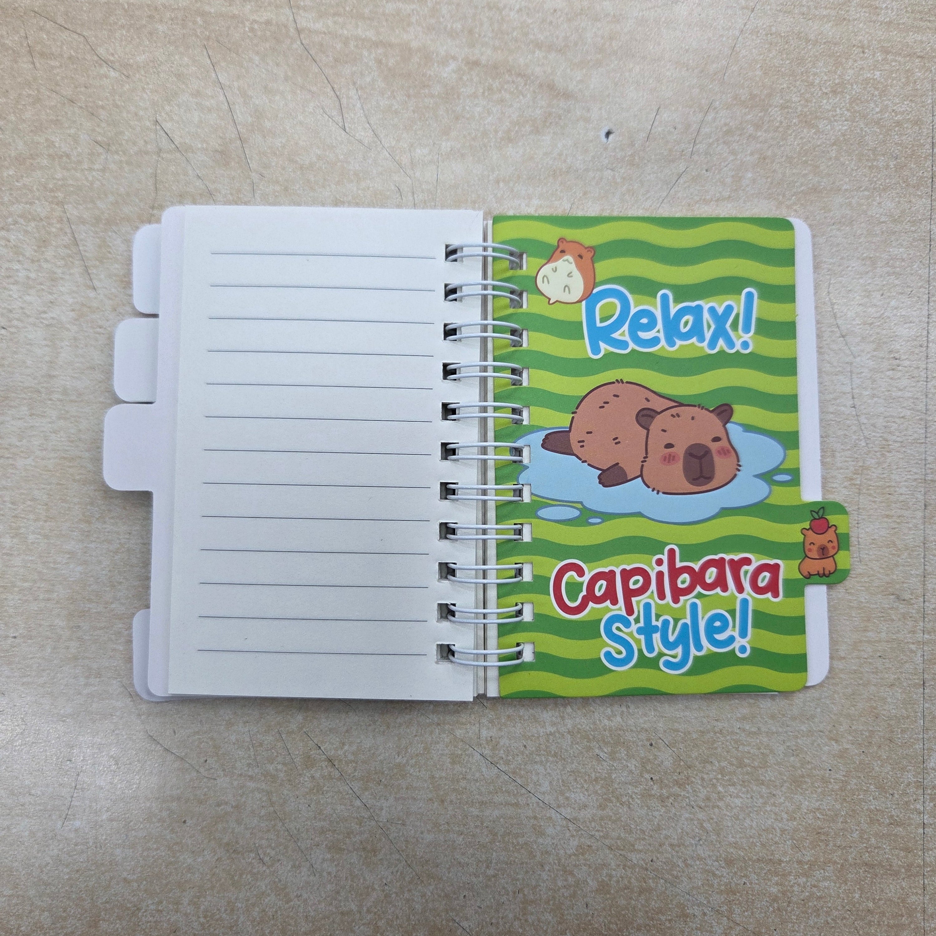 Tinta Unita Zoo Capibara mini blocchetto a spirale cm 6,4x10,4