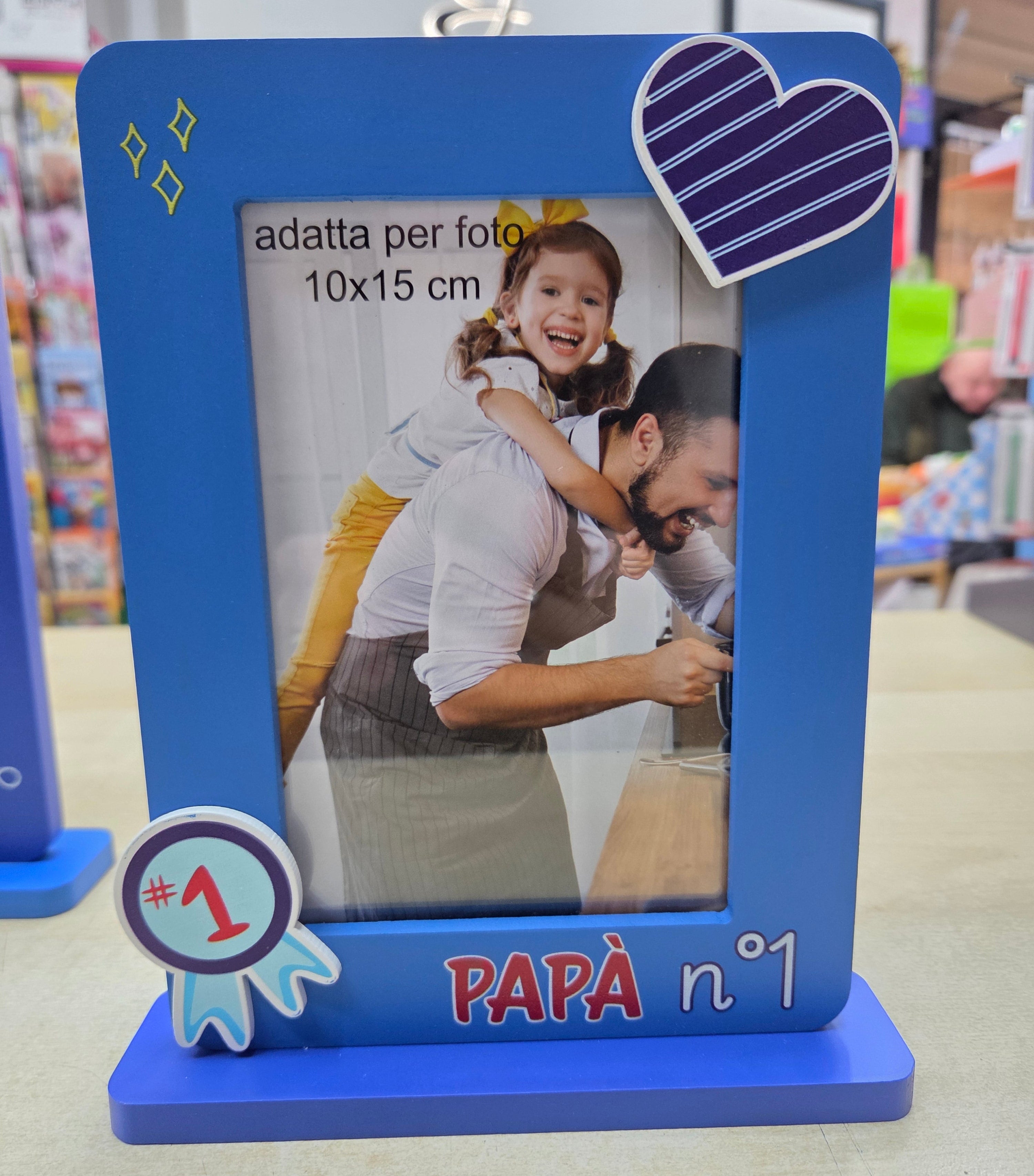 Virca: Portafoto con "Papà n.1" adatto per foto 10x15cm