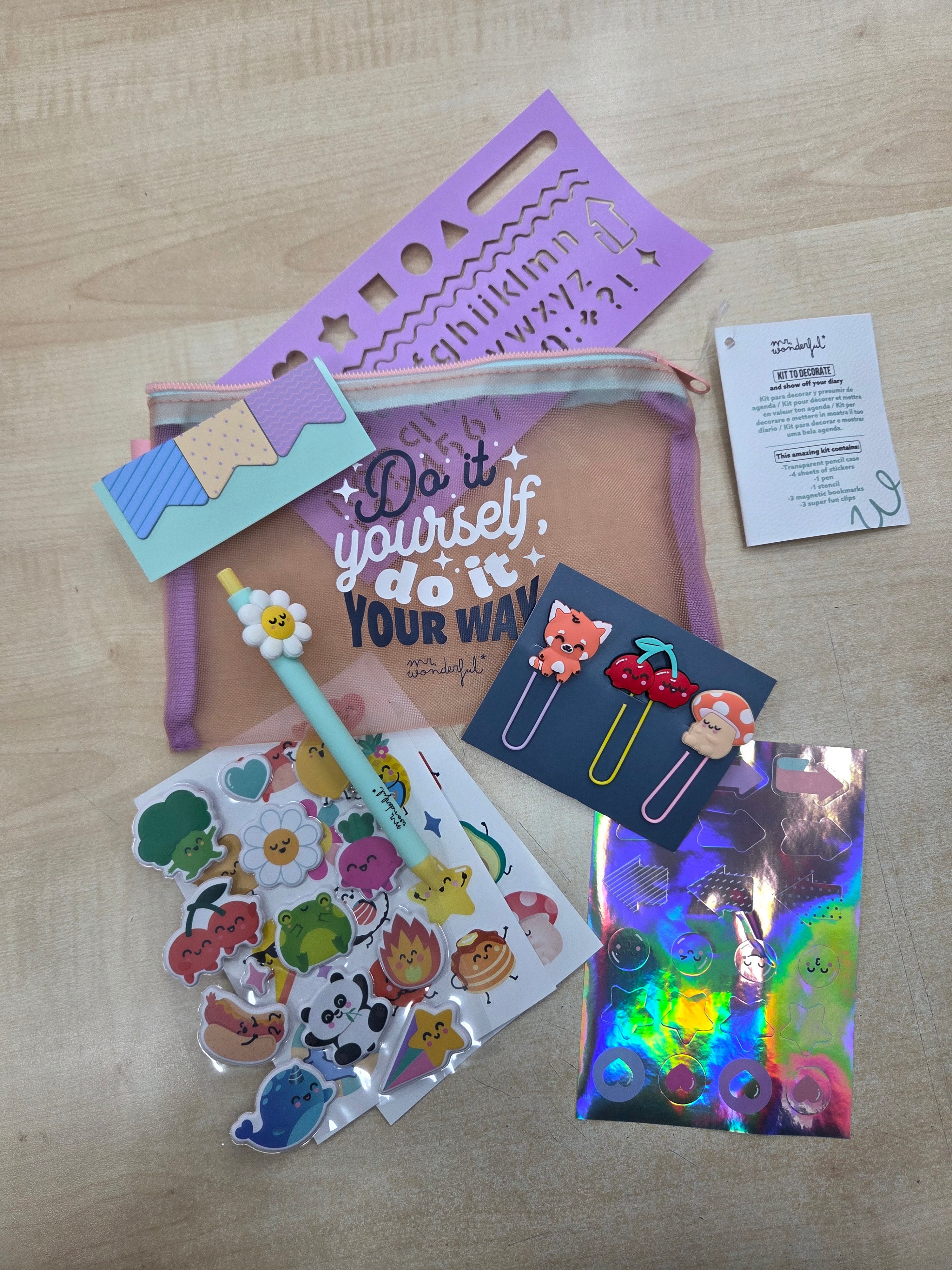 Mr.Wonderful: Kit per decorare il tuo diario