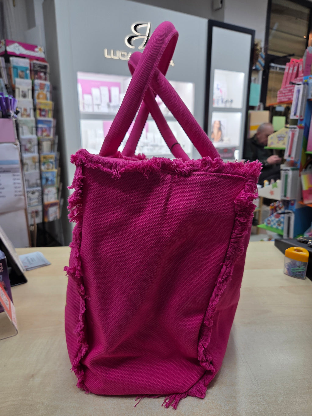 Tinta Unita Juice: Shopping Bag Profumata con Applicazione – Polycotton Fashion