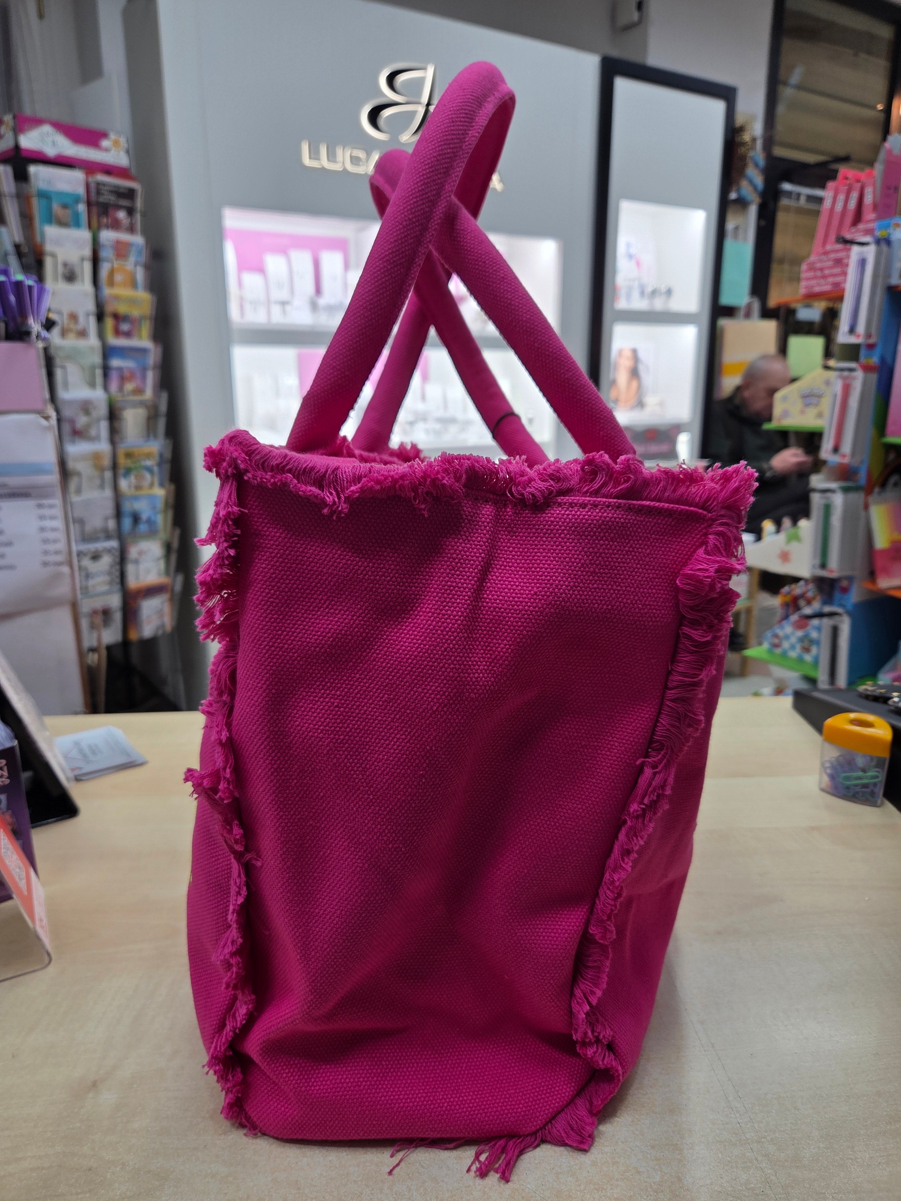 Tinta Unita Juice: Shopping Bag Profumata con Applicazione – Polycotton Fashion
