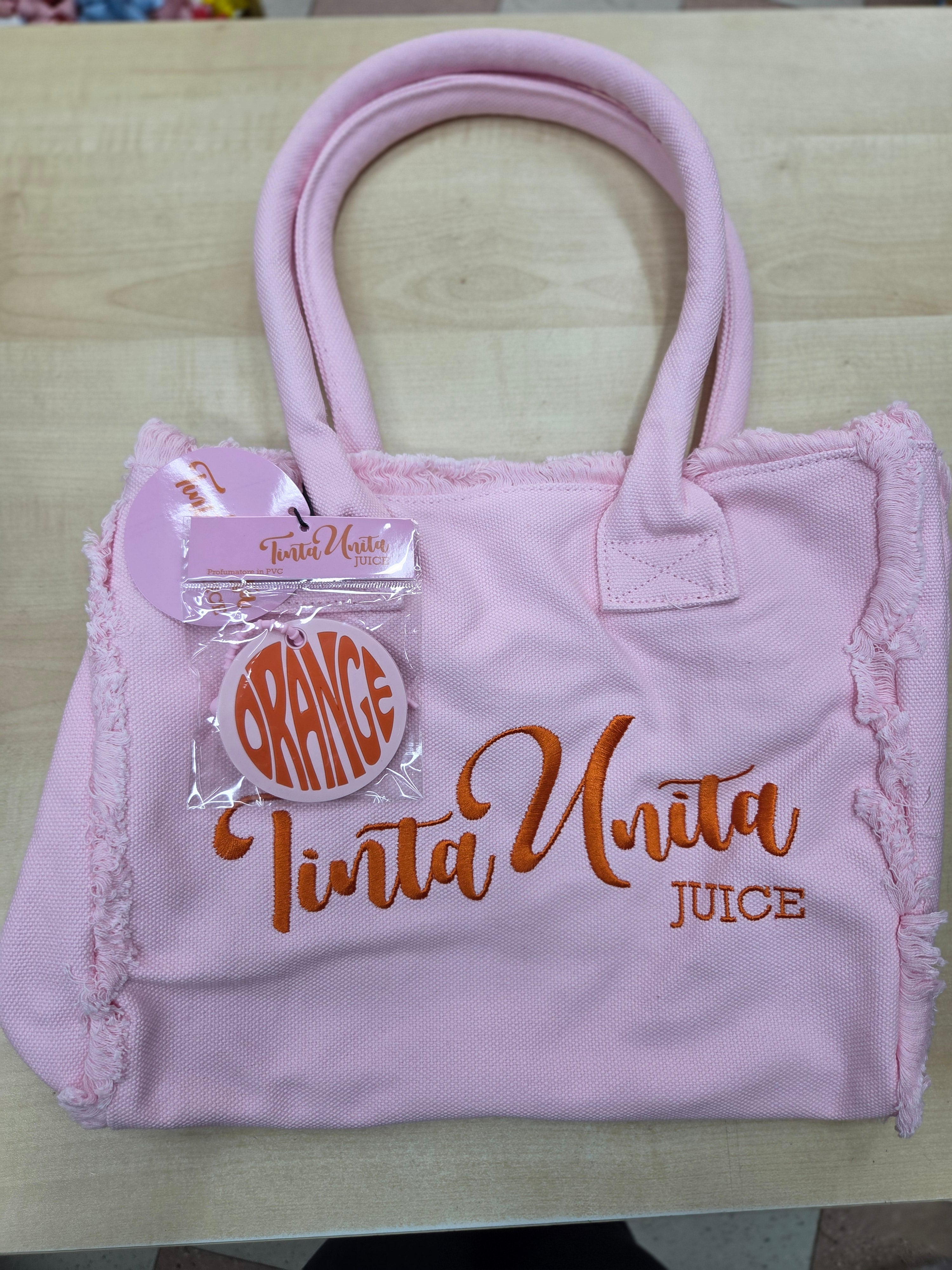 Tinta Unita Juice: Shopping Bag Profumata con Applicazione – Polycotton Fashion