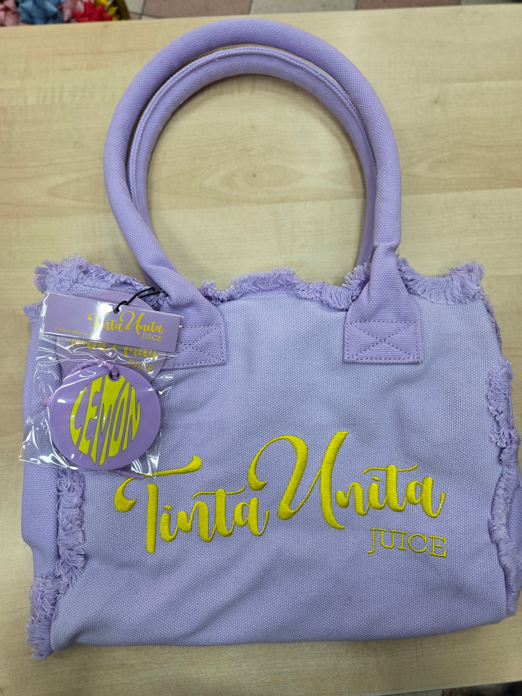 Tinta Unita Juice: Shopping Bag Profumata con Applicazione – Polycotton Fashion