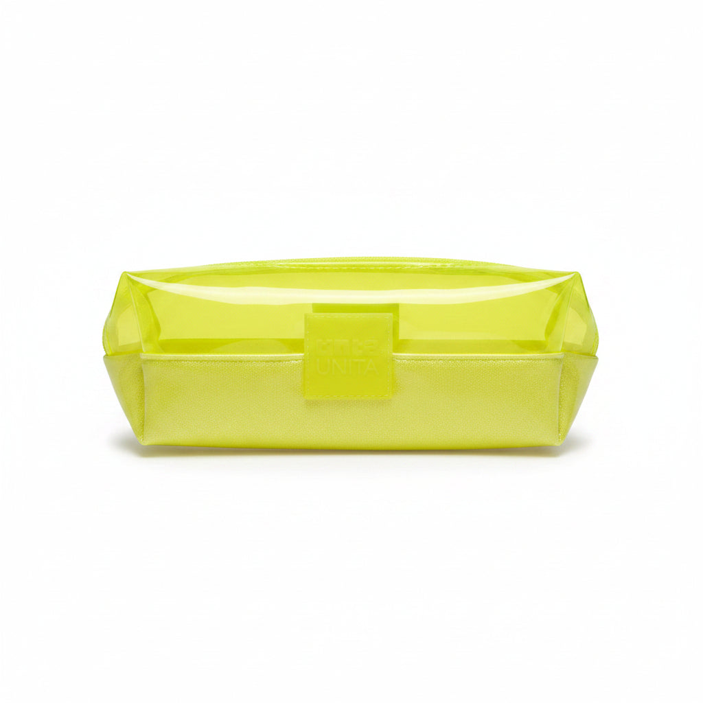 Astuccio Pouch Rettangolare Tinta Unita Luxury Fluo – Silicone Glitter e PVC, 9x7x20 cm