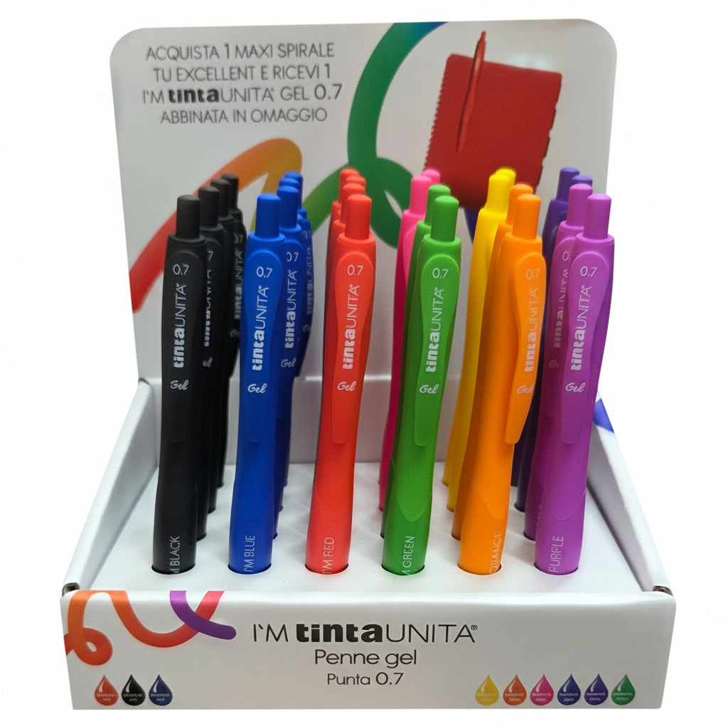 Maxi Quaderno Spiralato A4 Tinta Unita Excellent 100gr – Rig. 4MM + Penna in Omaggio