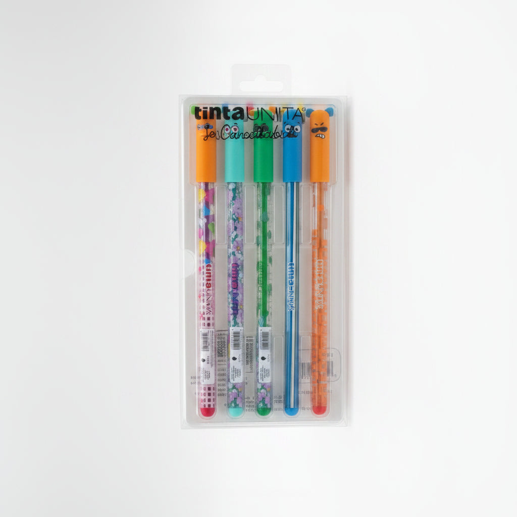 Confezione Regalo 6 Penne Cancellabili Fashion Tinta Unita – Limited Edition
