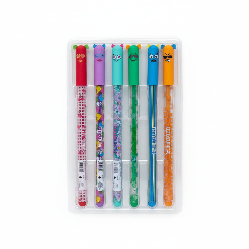 Confezione Regalo 6 Penne Cancellabili Fashion Tinta Unita – Limited Edition