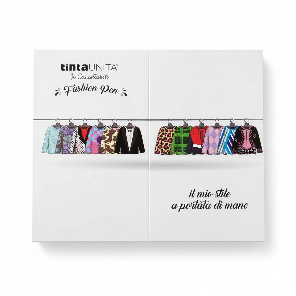 Confezione Regalo 12 Penne Cancellabili Fashion Tinta Unita – Couvette MagneticBox