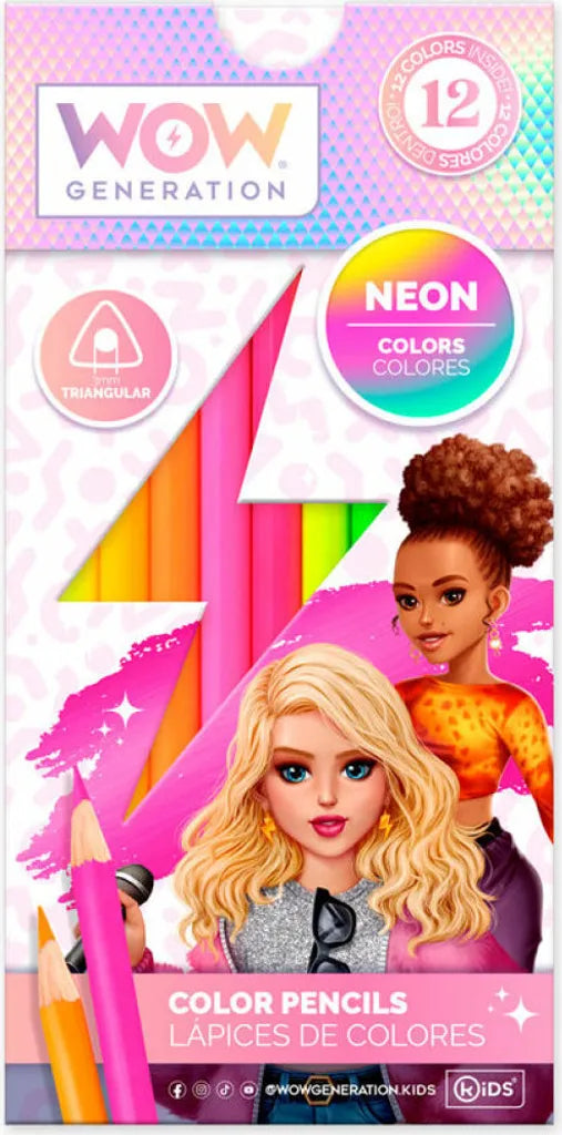 Set di 48 pastelli + quaderno WoW Generation Kids