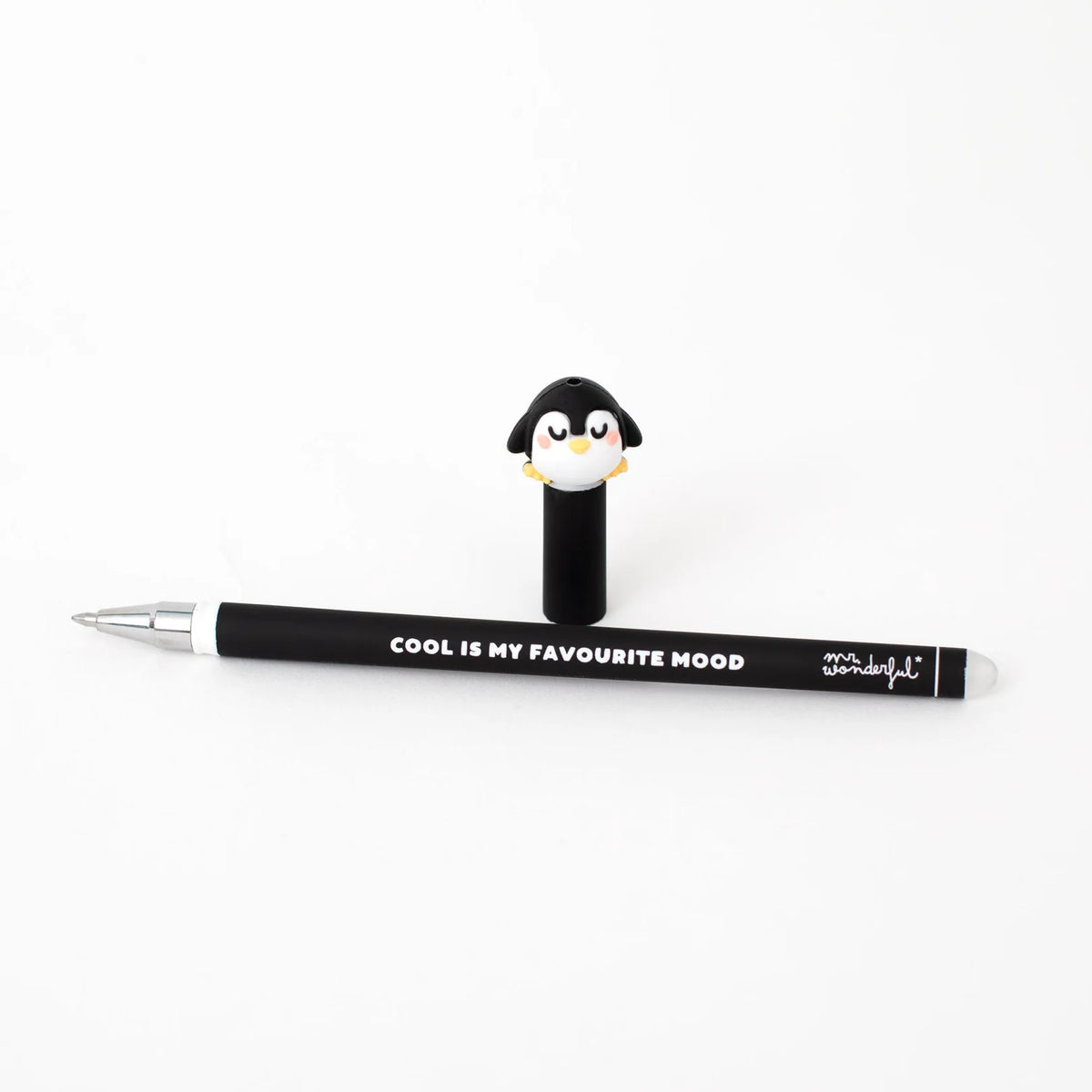 Mr.Wonderful - Penna Cancellabile Bo-Bo Pinguino con Inchiostro Nero