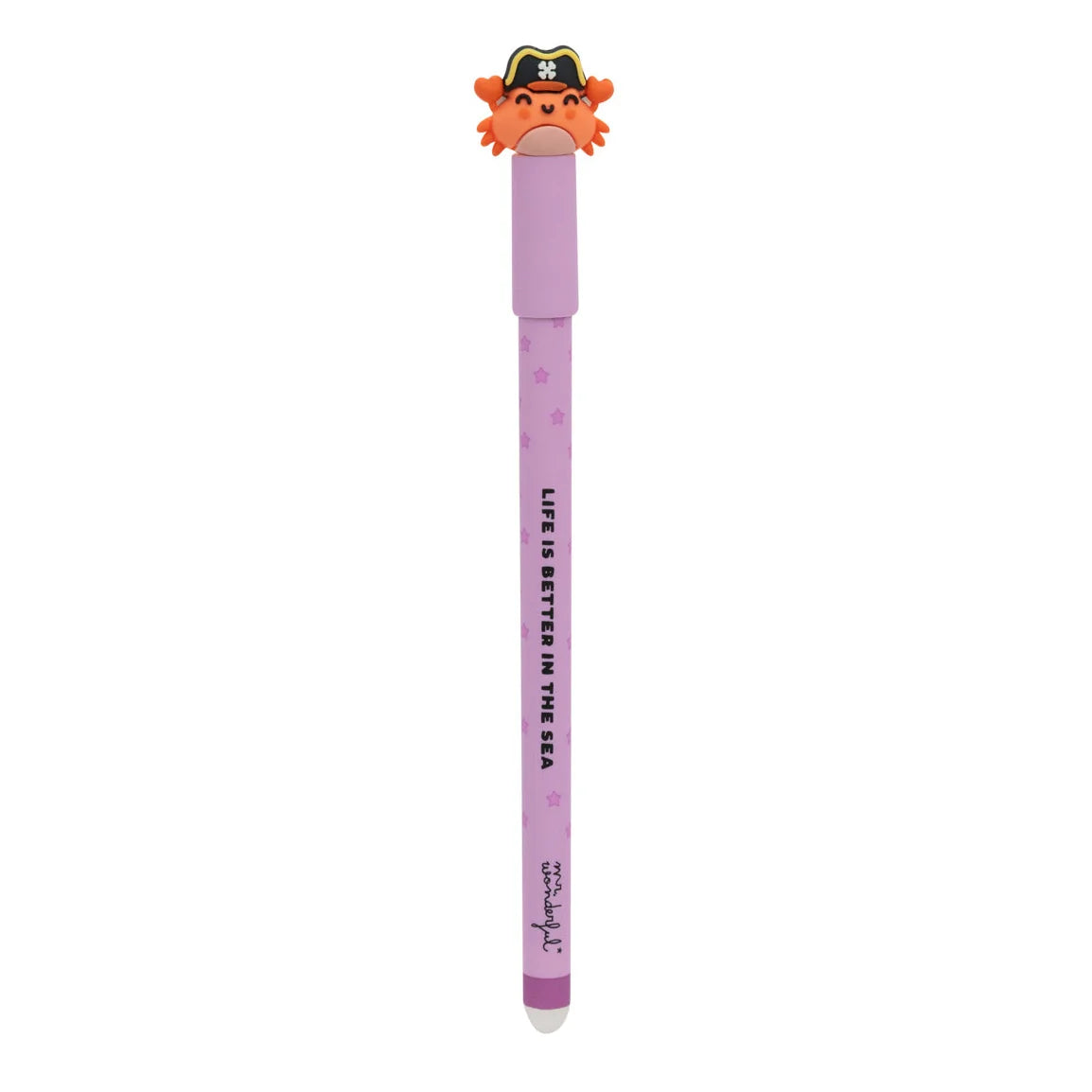 Mr.Wonderful - Penna Cancellabile Bo-Bo Granchio Pirata con Inchiostro Lilla