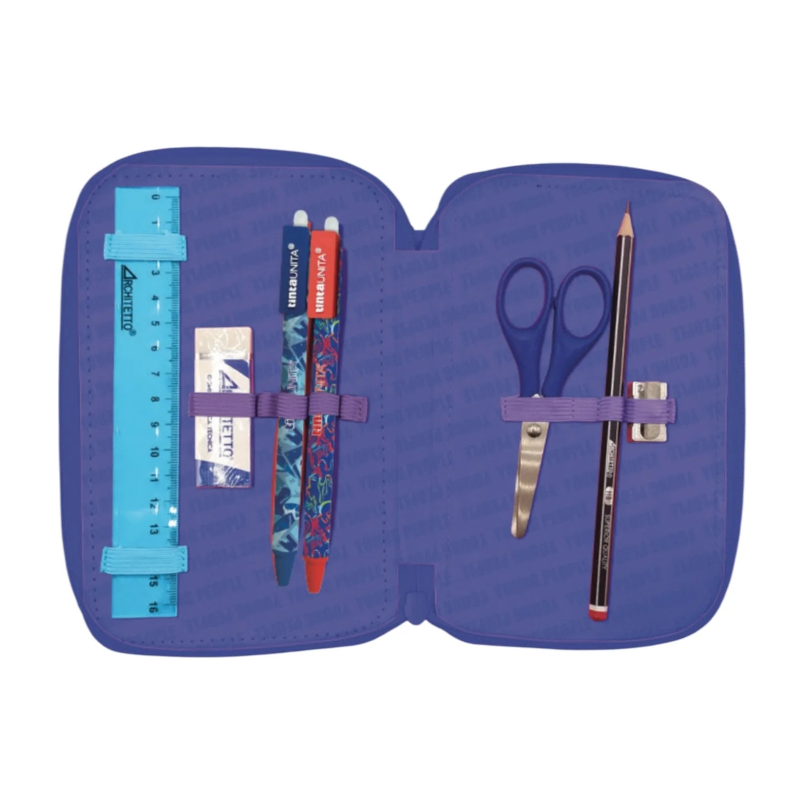 Astuccio 3 Zip Completo Tinta Unita Young Unicorno | + Buono Mirabilandia