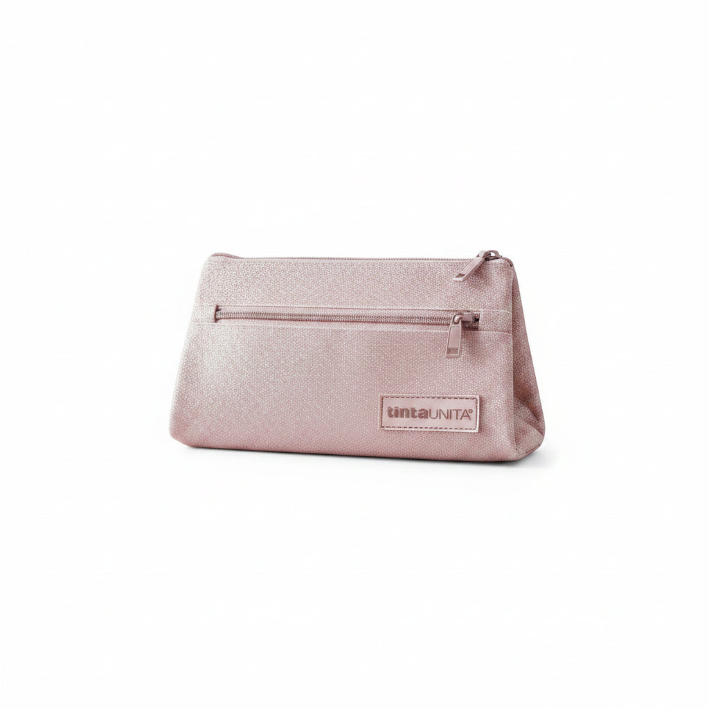 Bustina Glamour Rosa Glitterata – Astuccio Piatto Tinta Unita